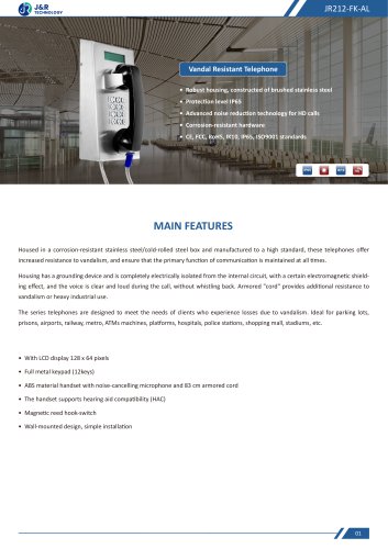 JR212-FK-AL Specification