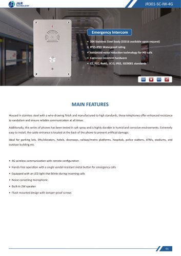 JR301-SC-IW-4G Specification