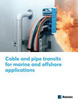 Cable and pipe transits for marine and offshore applications