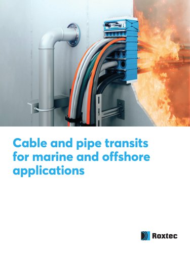 Cable and pipe transits for marine and offshore applications