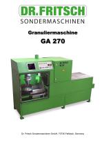 Granuliermaschine GA 270 - 1