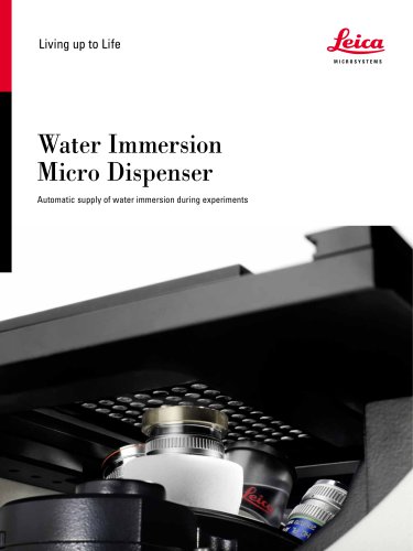 Water Immersion Micro Dispenser