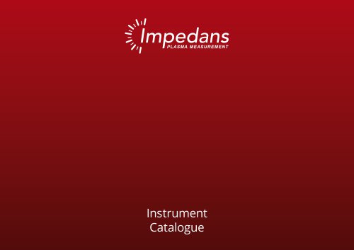 Impedans Instrument Catalogue