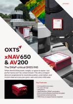 xNAV650/AV200 GNSS/INS