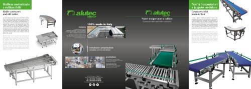 Conveyors belts and roller conveyors