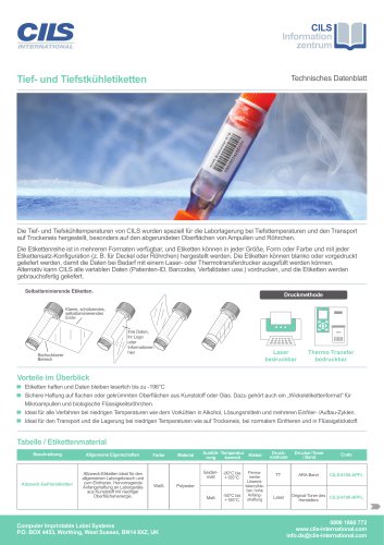 TIEF- UND TIEFSTKÜHLETIKETTEN