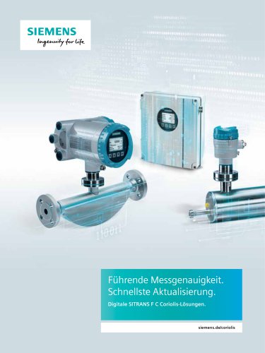 Digitale SITRANS F C Coriolis-Lösungen.