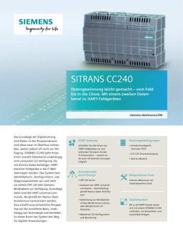 SITRANS CC240