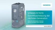 SITRANS FCT070 Durchflussmessung der nächsten Generation - 1