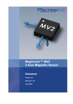 MagVector™ MV2 3-Axis Magnetic Sensor