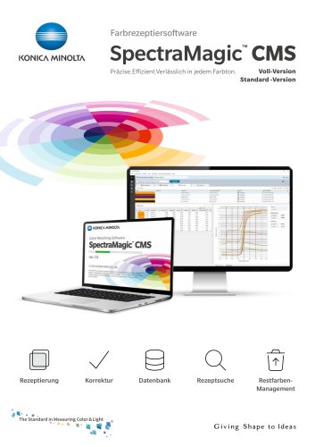 Farbrezeptiersoftware SpectraMagic™ CMS