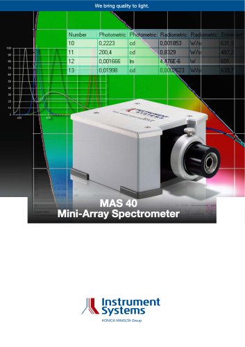 MAS 40 Mini-Array Spectrometer