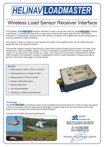 HeliNav LoadMaster Receiver Interface