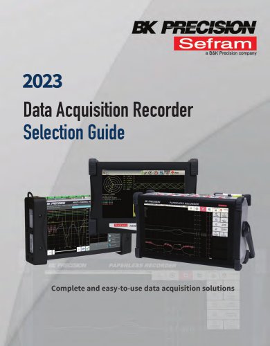 2023 DAS Series Recorders Selection Guide