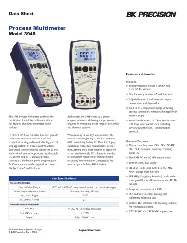 394B Process Multimeter