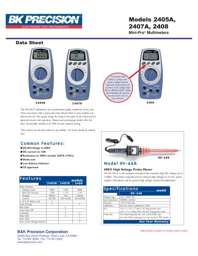 40kV High Voltage Probe Meter