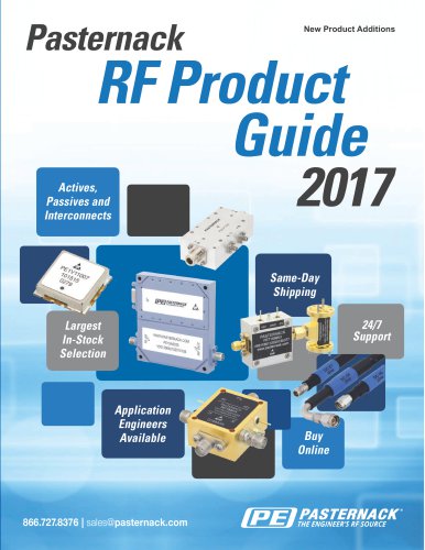 2017 Pasternack New RF Products Catalog