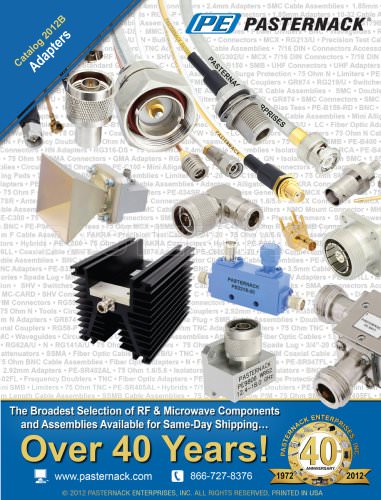 Catalog 2012B - RF Adapters