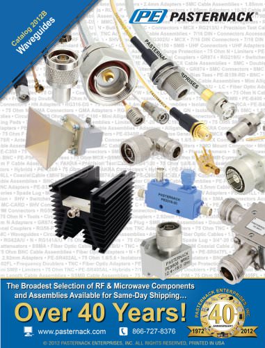 Catalog 2012B - Waveguides