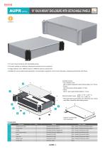 19” RACK MOUNT ENCLOSURE WITH DETACHABLE PANELS - AUPR series