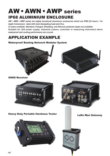 AW series - IP68 FLANGED ALUMINIUM ENCLOSURE