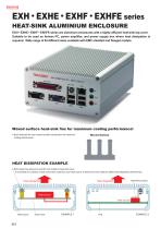 EXHF series - FLANGED HEATSINK ALUMINIUM ENCLOSURE