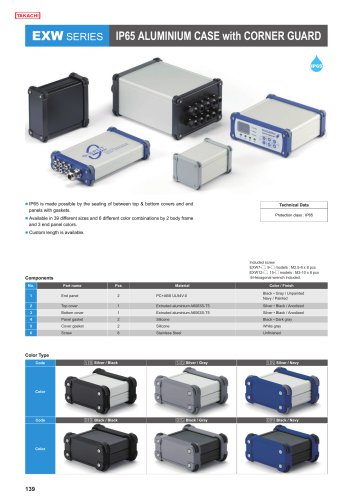 IP65 Standard & Flanged Aluminium Case - EXW・EXWF series