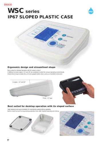 IP67 Sloped Plastic Case - WSC series