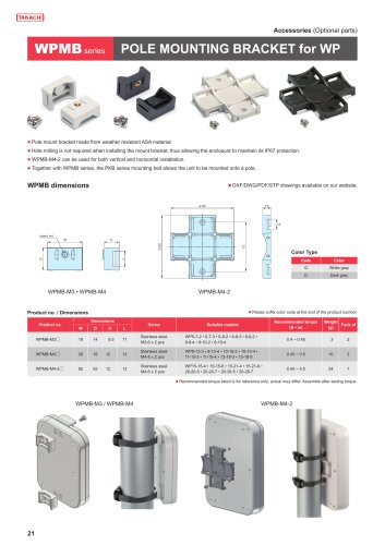 Pole Mount Bracket - WPMB series