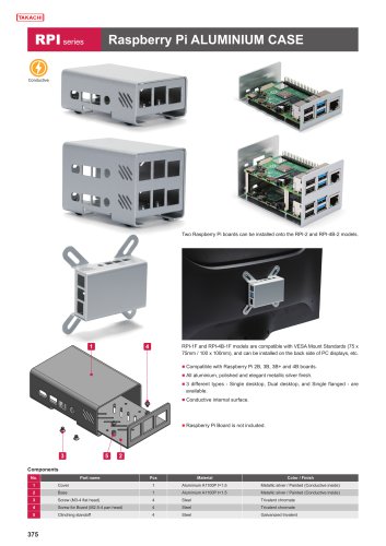 RPI series - Raspberry Pi ALUMINIUM CASE