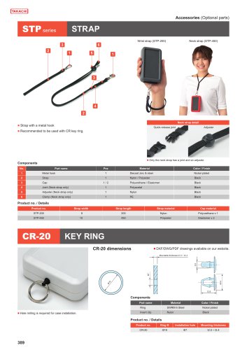 STP・CR series - STRAP & KEY RING
