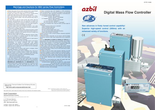 Digital Mass Flow Controller