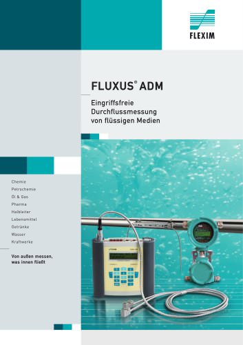 FLUXUS F - Ultraschall-Durchflussmesser für Flüssigkeiten