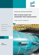 Non-invasive water and wastewater flow measurement