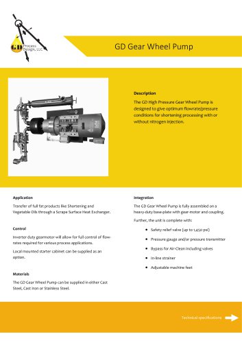 GD Gear Wheel Pump