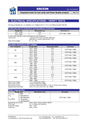 Integrated meter for test verify and Power Quality analysis