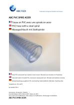 PVC hose with a steel spiral