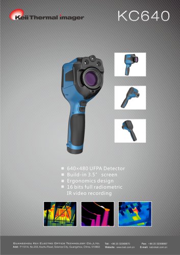 Keii handheld Infrared cameras KC640 for industrial / 640x480 pixels/ 660g/ Open for OEM / thermal imaging/ IR/ high efficiency