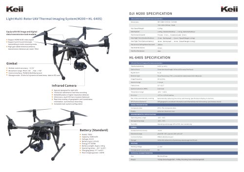 Keii UAVs IR Inspection System/ DJI M200/ Thermal Imaging/ industrial/ Powerline/ Solor panel / rougfing inspection