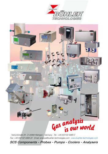 Bühler Analysentechnik Produktkatalog