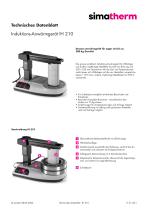 11 51 05 - Technical Data Sheet - IH 210 - DE - 1