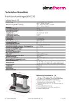 11 51 05 - Technical Data Sheet - IH 210 - DE - 2