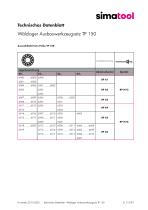 31 51 03 - Technical Data Sheet - TP 150 - DE - 3