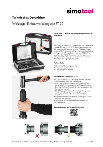 31 51 06 - Technical Data Sheet - FT 33 - DE