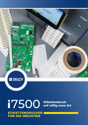 i7500 ETIKETTENDRUCKER F&Uuml;R DIE INDUSTRIE