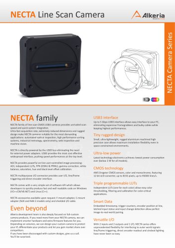 NECTA Line Scan Camera