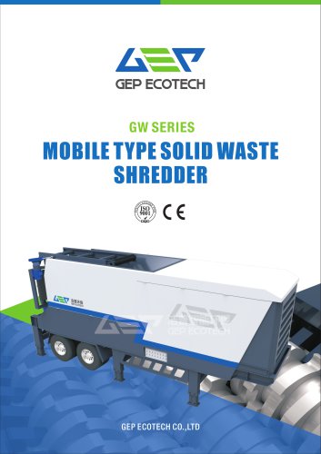 GW series mobile solid waste shredding station