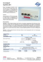 Datenblatt Vorschaltgerät 8010, 8011