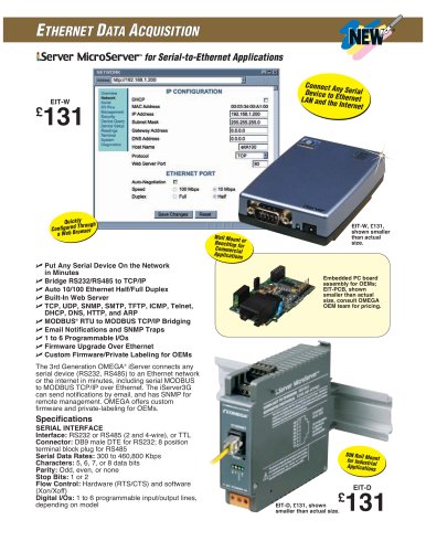 10/100 Mbps MicroServer EIT-W