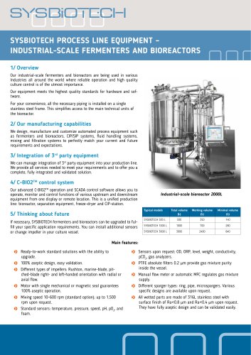 Industrial-scale fermenters and bioreactors